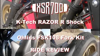 XSR700 Suspension Upgrade Series - Part 3: K-Tech Razor R & Ohlins FSK108 Ride Review