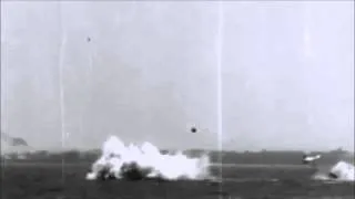 Douglas A-26C breaks apart in mid-air testing a bouncing bomb