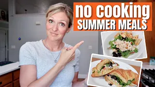 REFRESHING NO COOKING SUMMER MEALS | WHAT'S FOR DINNER WITH FRUGAL FIT MOM