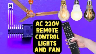 Ac 220v remote control fan and lights | wireless remote control switch for lights and fan