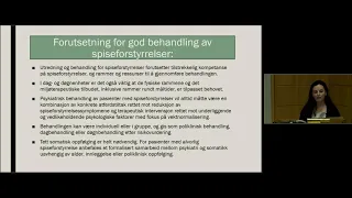 Monica Mølnvik: Forutsetning for god behandling av spiseforstyrrelser