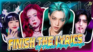FINISH THE LYRICS OF THESE KPOP SONGS IN 5 SECONDS🎤🎮🎼 [KPOP GAME]
