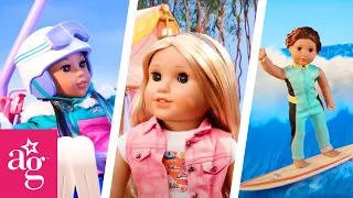 American Girl's Best Surfing, Skiing, & Animal Moments! | Action Adventure with Joss, Kira & Corinne