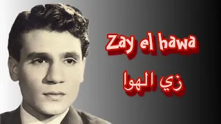 Zay El Hawa - Abdel Halim Hafez | زي الهوا - عبد الحليم حافظ