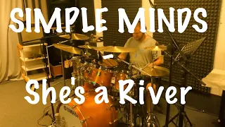 SIMPLE MINDS - SHE'S A RIVER | Drum Performance by Mario Klaric