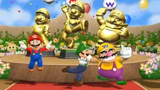 Mario Party 9 Step It Up - 1 vs. Rivals - Yoshi vs Team Mario, Luigi, Wario| Cartoons Mee