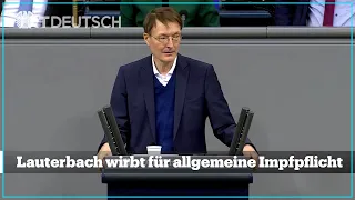 Lauterbach wirbt für allgemeine Impfpflicht