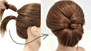 Прическа за 2 минуты. ПРОСТО СДЕЛАТЬ СЕБЕ!   Hairstyle in 2 minutes. JUST MAKE YOURSELF!