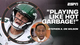 Stephen A.: Zach Wilson is playing like 'HOT GARBAGE!' 🗑️ | First Take