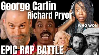 George Carlin vs Richard Pryor - Epic Rap Battles of History - { Reaction } - George Carlin - Pryor