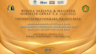 WISUDA SARJANA & MAGISTER SEMESTER GENAP T.A 2021-2022 UBHARA JAYA - HARI KE 3