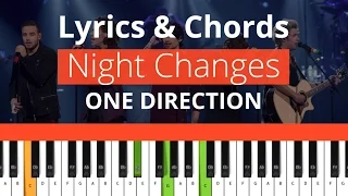 One Direction - Night Changes  (Chords & Lyrics) 100%