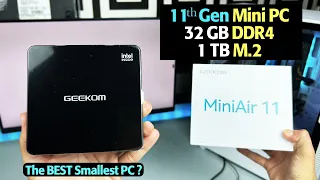 Geekom MiniAir 11 Unboxing & Review - 11th Gen Mini Desktop - Testing GTA V, Asphalt 9 & 4K Playback