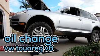 Step by step oil and filter change on 2005 VW touareg V8