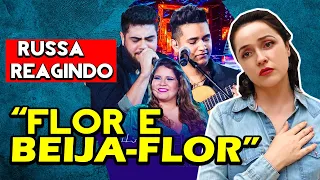 REAÇÃO | Henrique e Juliano - Flor E O Beija-Flor part. Marília Mendonça | GRINGA RUSSA REAGE