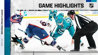 Blue Jackets @ Sharks 3/14 | NHL Highlights 2023