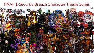 FNAF 1-Security Breach Character Theme Songs