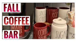 Fall Coffee Bar || Rae Dunn New Coffee Bar || Rae Dunn Fall 2021 || Rae Dunn Mugs || Felicia Loves