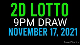 PCSO LOTTO RESULT TODAY 2D LOTTO 9pm Draw NOVEMBER 17, 2021