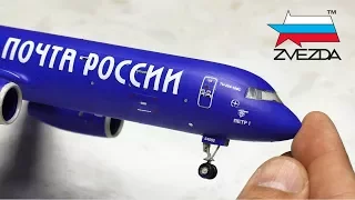 ✈ Сборная Модель Самолета Ту-204-100С Почта России. Полная Сборка и Обзор от Кери.