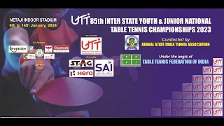 T-1 | YBS U-19 [ MODI Jash (MHR) vs BHATTACHARJEE Ankur (BNG) ] QTR-FINAL | UTT 85th INTER STATE...