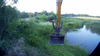 Remaking the pond Part 1 Clearing the shore from thickets