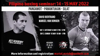 Filipino Boxing seminar by David Bertrand and Marcel van Dongen - Pangamot - panantukan - silat