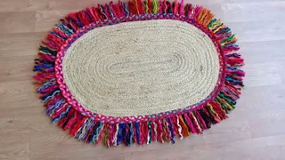 how to make a braided rugs# jute chindi rugs# braded rugs #