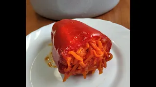 ПЕРЕЦ, ФАРШИРОВАННЫЙ ОВОЩАМИ. Лёгкое блюдо для жаркого дня/PEPPER STUFFED WITH VEGETABLES