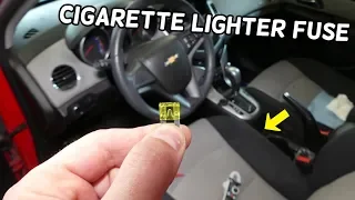 CHEVROLET CRUZE FRONT CIGARETTE LIGHTER POWER OUTLET FUSE LOCATION REPLACEMENT