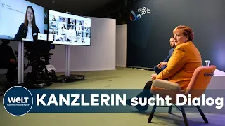 "BUNDESKANZLERIN IM GESPRÄCH": Wie Merkel die Bürgerdialoge trotz Corona wiederbeleben will