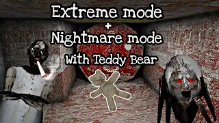 Granny v1.8 - Extreme Mode + Nightmare mode with Teddy Bear | sewer Escape