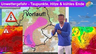 Unwettergefahr - hohe Taupunkte - große Hitze möglich/unsicher - kühles (Frühherbst)Ende in 10 Tagen