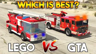 GTA 5 FIRETRUCK VS LEGO TOY FIRETRUCK (WHICH IS BEST?)