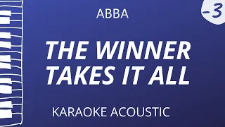 The Winner Takes It All - ABBA (Karaoke Acoustic Piano) Lower Key