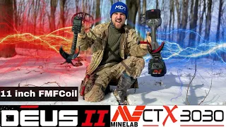 Xp Deus 2 VS Minelab CTX 3030!Тест на глибину,роздільну здатність,стопку монет.Класика проти новинки