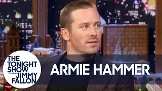 Armie Hammer Shaves His Head Backstage Before His Interview with Jimmy