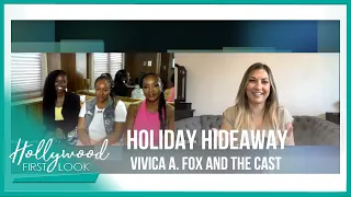 HOLIDAY HIDEAWAY (2021) | Vivica A. Fox and the cast on the set of their new movie