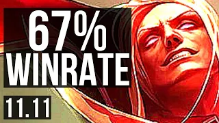 VLADIMIR vs IRELIA (TOP) | 18/1/9, Legendary, 67% winrate | EUW Diamond | v11.11