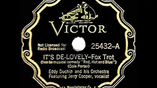 1936 HITS ARCHIVE: It’s De-Lovely - Eddy Duchin (Jerry Cooper, vocal)