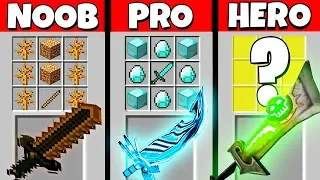 Minecraft Battle: NOOB vs PRO vs HEROBRINE: SUPER ABILITY SWORD CRAFTING CHALLENGE / Animation