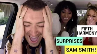 Fifth Harmony Surprise Sam Smith on “Carpool Karaoke” | Hollywire