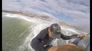 Windsurf Fail, olas grandes y poco viento