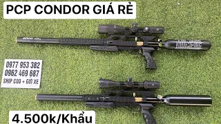 SÚNG HƠI PCP CONDOR GIÁ RẺ 2023 Giá 4.500k/KHẨU