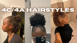 Shoulder Length 4C/4A Hairstyle Compilation