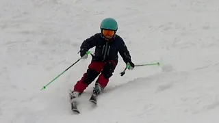 Skiing drills, fun, learning moments with kids