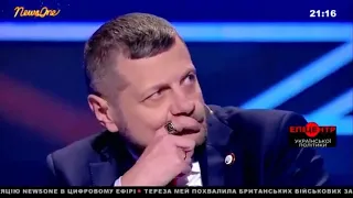 Драка в студии  на NEWSONE – Игорь Мосийчук VS Александр Семченко 24.12.18