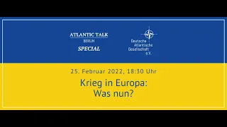 Krieg in Europa – Was nun?