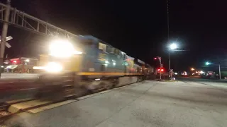 CSX Loaded Military Train Passes Clinton SC On The Monroe Subdivision