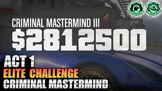 Playing The Doomsday Heist Criminal Mastermind In 2024! Part 1 | Act 1 Elite Challenge *4:20*